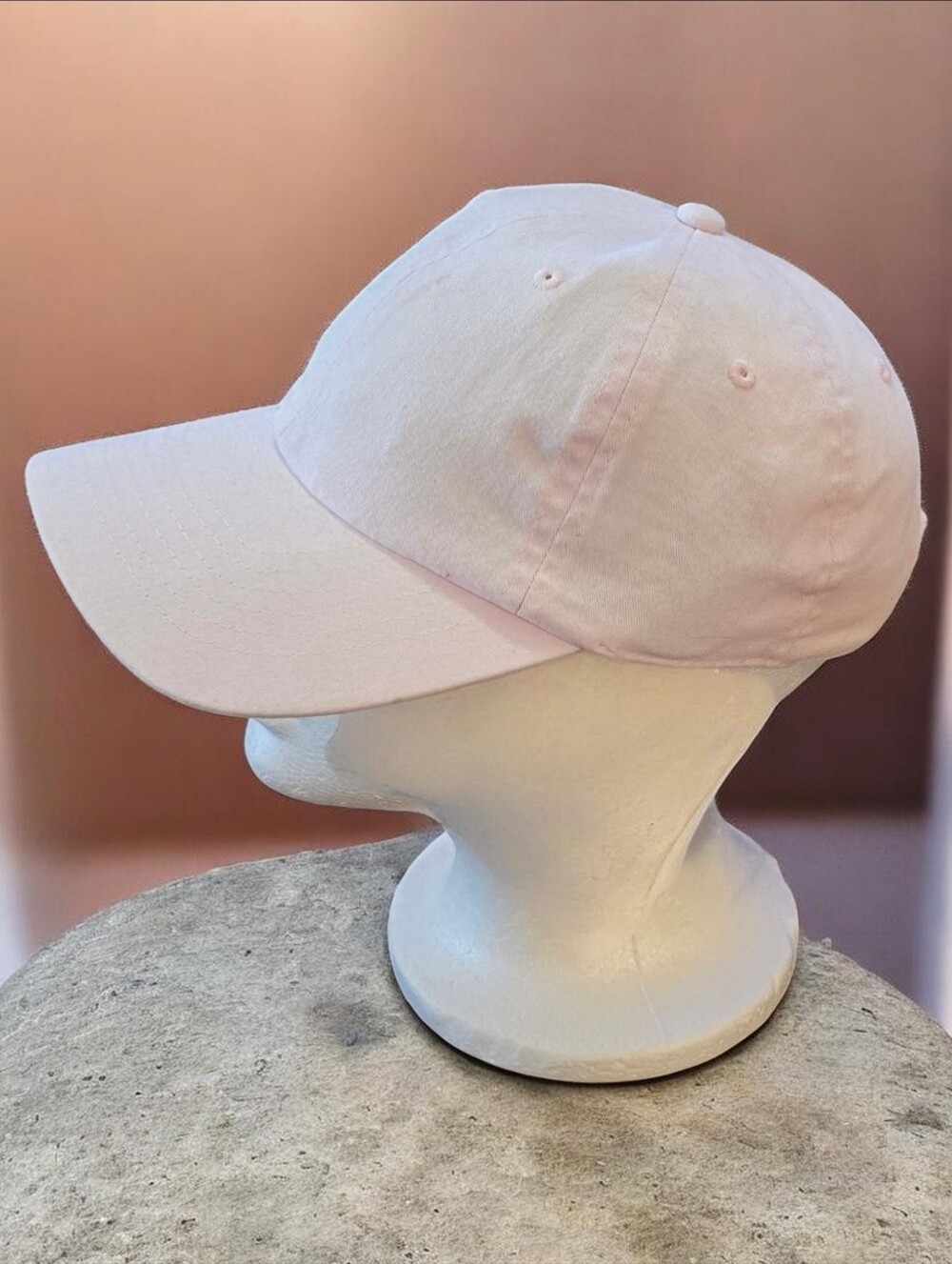 Urban Outfitters Womens Classic Light Pink Baseball Cap